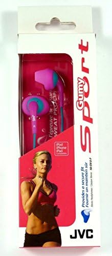 Esaska(TM) HAEN10-P-K JVC Gumy Sport Sweatproof &amp; splashproof Earbuds/Earphones (Pink)