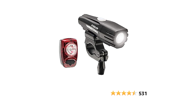 USB Rechargeable Bike Light Combo 