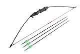 FlyArchery Archery Bow and Arrow Set Recurve Bow Outdoor Sports Game Hunting Toy Gift Bow Kit Set with 3 Arrows For Kids