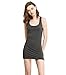 Liang Rou Women's Stretchy Scoop Neck Extra Long Racerback Tank Top
