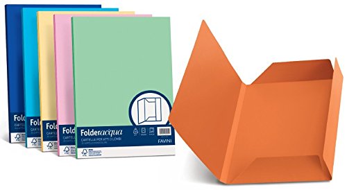 Cartelline In Cartoncino Favini Luce&Acqua - 25 Pezzi Formato A4 Verde - Foto 10