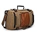 Ibagbar Canvas Backpack Travel Bag Hiking Bag Camping Bag Rucksack Khaki