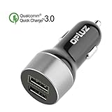 Quick Charge QC3.0 Car Charger, Dual USB Car Vehicle Quick Charging Adapter for Smart Cell Phone - Max 31.5W