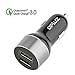 Quick Charge QC3.0 Car Charger, Dual USB Car Vehicle Quick Charging Adapter for Smart Cell Phone - Max 31.5W
