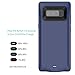 Galaxy Note 8 Battery Case,MQOUNY Magnetic Power 5500mAH Rechargeable Battery Portable Charger Protective Charging Case Power Bank Cover for Samsung Galaxy Note 8. (Blue)