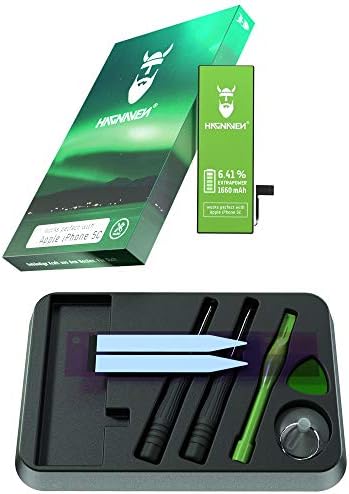 Hagnaven® Li-polymer battery compatible with iPhone 5c | Powerful spare battery with tools included | 1660 mAh | unbeatable power and pure strength | High-end quality cells