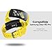 NotoCity Compatible Samsung Gear Fit2 Pro Band Silicone Watch Strap (Yellow, Small)
