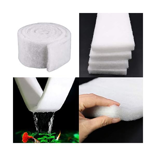 POPETPOP Spugna Filtrante Biologica del Cotone per Acquario POPETPOP POPETPOP Spugna Filtrante Biologica del Cotone per Acquario