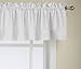 Lorraine Home Fashions Ribbon Eyelet Valance, 60 by 12-Inch, White