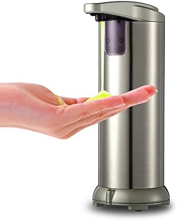 Soap Dispenser - Touchless Stainless Steel Automatic Soap Dispenser, Dish Soap for Kitchen and Bathroom Soap Dispenser, Second Generation Waterproof Base, Auto Sensor Soap Dispenser.