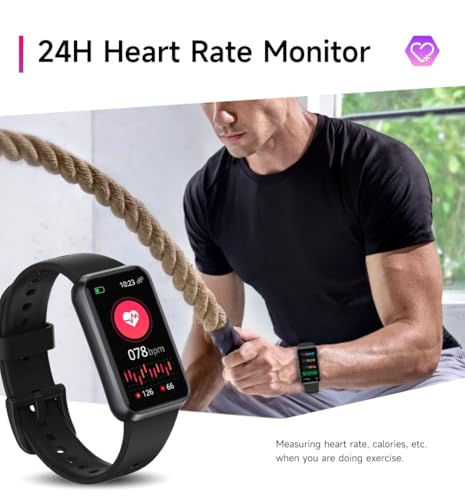 USMECBL Fitness Tracker, Blood Oxygen Heart Rate Sleep 24/7 Health Monitor/Calorie Steps Counter Pedometer Activity Smart watchs/Notifications for Android/iOS Men Women