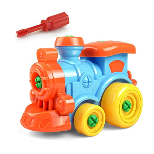 Naisidier Kids Disassembly Assembly Puzzle Train Toy with Screwdriver Children Early Learning Building Block DIY Educational Toys - Thumbnail 3