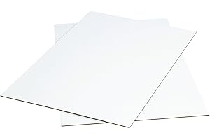 Aviditi Corrugated Cardboard Sheets, 48" x 96", White, Pack of 5