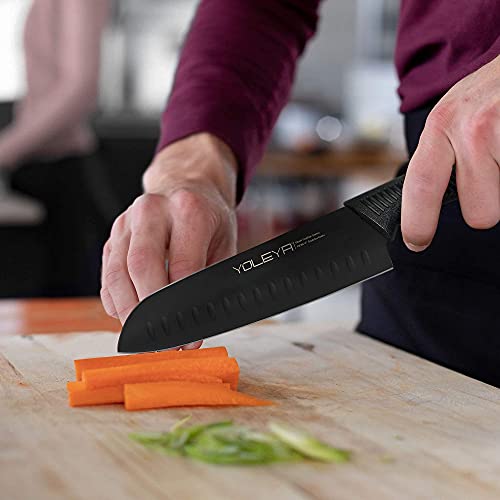 YOLEYA Japanese Chef's Knife 7" Knife Plastic Handle Full Tang Kitchen