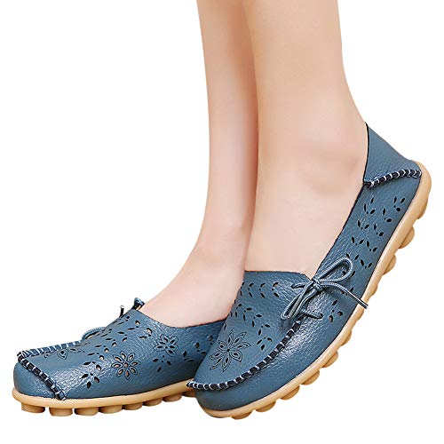 Sunporx Women's Comfort Leather Loafers - Arch Support Driving Moccasins, Waterproof & Breathable - View #8