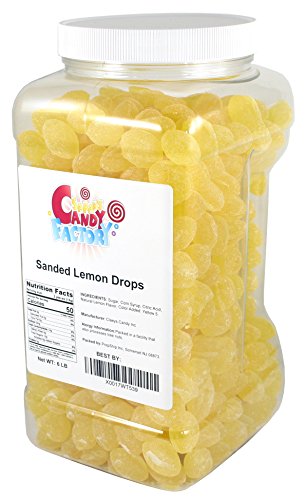 Sanded Lemon Drops Old Fashioned Hard Candy, Claey's Sanded Lemon Drops, In Jar, 6 Lbs - //medicalbooks.filipinodoctors.org