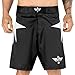 Elite Sports Men's New Item Sublimation Series Fight Shorts - UFC, MMA, BJJ, Muay Thai, WOD, No-Gi, Kickboxing, Boxing Shorts, White, Large