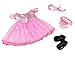 Pink Party Dress Doll Outfit (4 Piece Set) - Clothes for American Girl & 18