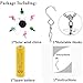 AceList Changing Color Solar Powered Plastics Flamingo Tree Wind Chime Wind Moblie LED Light, Spiral Spinner Windchime Portable Outdoor Chime for Patio, Deck, Yard, Garden, Home,