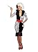 Dreamgirl Women's Dalmatian Diva, Black/White, S primary