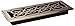 Decor Grates SPH412-A Scroll Design Floor Register, 4x12 Inches, Antique Brass Finish