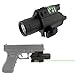Depring Tactical Green Laser Sight with 200 Lumen Flashlight Combo fits 20mm Standard Rail Handgun Shotgun (Upgraded Aluminum Construction)