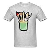 Men's Brush pot Heavy Cotton T Shirt
