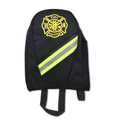 Lightning X Fireman's SCBA Air Pak Respirator Firefighter Mask Face Piece Bag for First Responder - Black