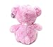 WILDREAM PinkTeddy Bear Stuffed Animal Plush with Ribbon Cravat, Shaggy Plush Stuffed Teddy Bear for Baby Kids Boys Girls, Soft First Teddy Bear Cute in Sitting Position 9.8 Inches(Dreamy Pink)