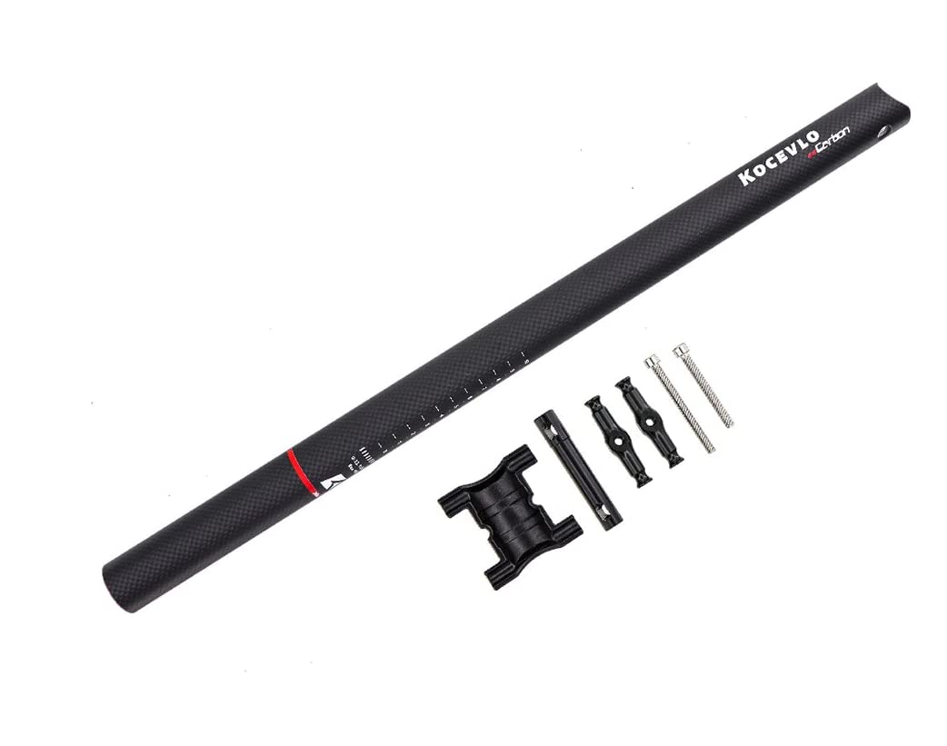 Lightweight Extended Carbon Seatpost & Pentaclip for BROMPTON Bicycle 580mm 3K Matt