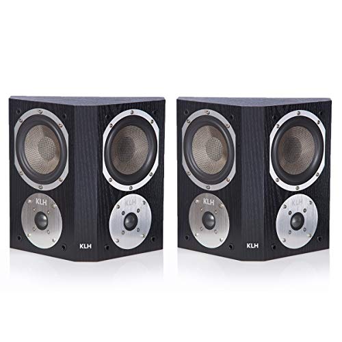 KLH Beacon Surround Speakers – Pair (Black Oak)