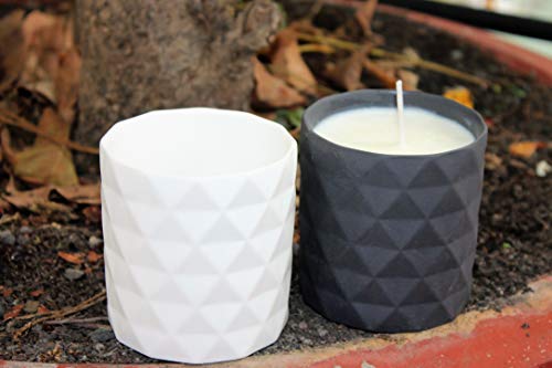 4 Diamonds+Pattern+Ceramic+Candle+Containers