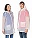 Rain Poncho Men's Women's Raincoat Jacket Ventilation Anti Odor Two Pockets & Hood