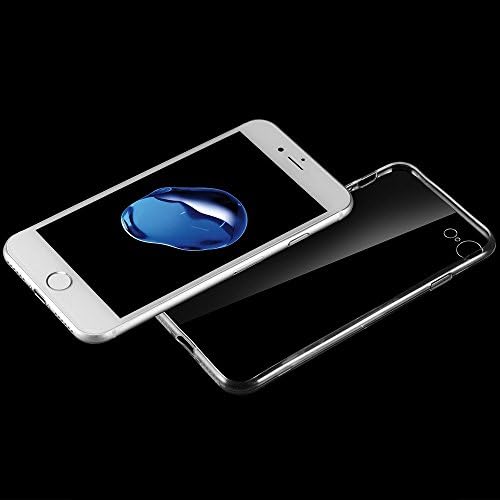 DEH2 Protective back case for iPhone 7Plus of TPU rubber gel clear and flexible transparent crystal soft silicone against shock absorption anti-scratch ultra slim fit lightweight modern technology