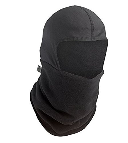 Turtle Fur Shellaclava, Heavyweight Micro Fur Fleece Balaclava, Black