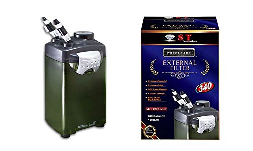 S.T. International Aquarium Canister Filter with 4-Layer Filtration Design
