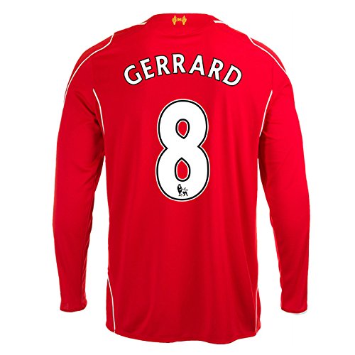 2014-15 Liverpool Long Sleeve Home Shirt (Gerrard 8)