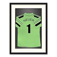Athletes Jersey Theme Wall Art Black Framed Canvas Prints Home Decoration for Bedroom, Livingroom Ready to Hang - 23x31 inches