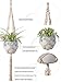 TIMEYARD Macrame Plant Hangers - 4 Pack in Different Designs Handmade Indoor Wall Hanging Planter Plant Holder - Modern Boho Home Decor
