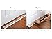 deeTool Man Door Draft Stopper 36” : One Sided Door Insulator with Hook and Loop Self Adhesive Tape Seal Fits to Bottom of Door(Light Walnut Wood Grain)