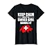 Womens Keep Calm Let The Swiss Girl Handle T-shirt Switzerland Map