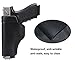 Tenako Defender Leather IWB Holster for S&W M&P Shield - Glock 17 19 22 23 32 33 / Springfield XD & XDS Multi Use Soft Pouch for Pistol Inside The Waistband Small, Medium, Large Single Double Stack