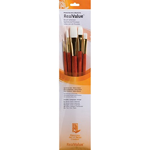 Princeton Real Value Series 9000 Orange Handled Brush Sets 9155 set of 5