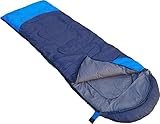 OutdoorsmanLab Sleeping Bag (32F) Lightweight For Camping, Backpacking, Travel- Kids Men Women Cold Weather 3-4 Season Ultralight Compact Packable bag with Compression Sack
