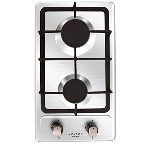 NOXTON 12 Inch Gas Cooktop, Hob Gas Stove Top 2 Sealed Burners in