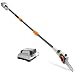 VonHaus 40V Max 8" Cordless Pole Saw with Telescopic Pole for Cutting Branches - 4.0Ah Lithium-Ion Battery and Charger Kit Included primary
