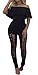 CoCo fashion Off Shoulder Sleeve Hollow Out Sexy Women Bodycon Long Jumpsuit Rompers