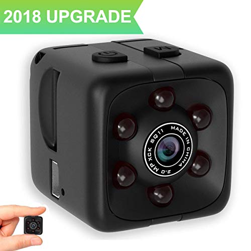 Mini Spy Hidden Camera, 1080P HD Wireless Cam for Home Security Surveillance Camera, with Motion Detection, Night Vision and Loop Recording, Used in Indoor or Ourdoor Aerial, Car, pet and Sport