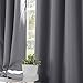 Best Home Fashion Blackout Curtain Panels - Premium Thermal Insulated Window Treatment Blackout Drapes for Bedroom - Antique Bronze Grommet Top (52