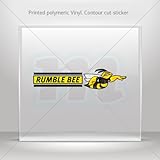 Sticker Rumble Bee Decor Motorbike Bicycle Vehicle ATV car Laptop Racing Gara (35 X 7.59 In)